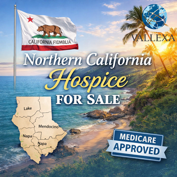Northern California hospice for sale with approved service counties and Medicare approval