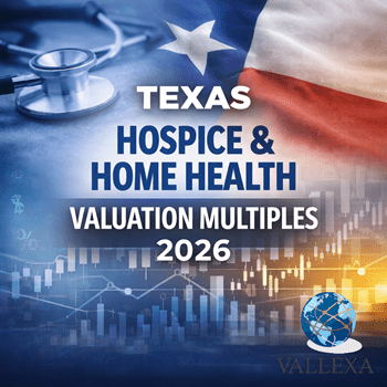 Texas hospice and home health valuation multiples report for 2026 showing EBITDA trends