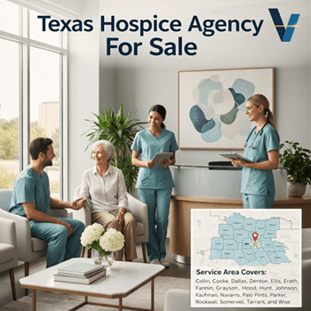 Acquire a Medicare Certified, CHAP Accredited Hospice Agency in Fort Worth, TX. Covers 19 counties with 0 census. Asking $250K. Perfect clean slate opportunity.