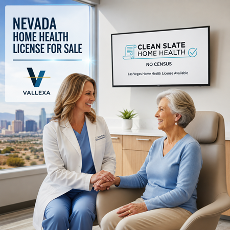 Nevada Home Health License, Las Vegas, Clark County, Provisional License, No Census, Healthcare Business for Sale